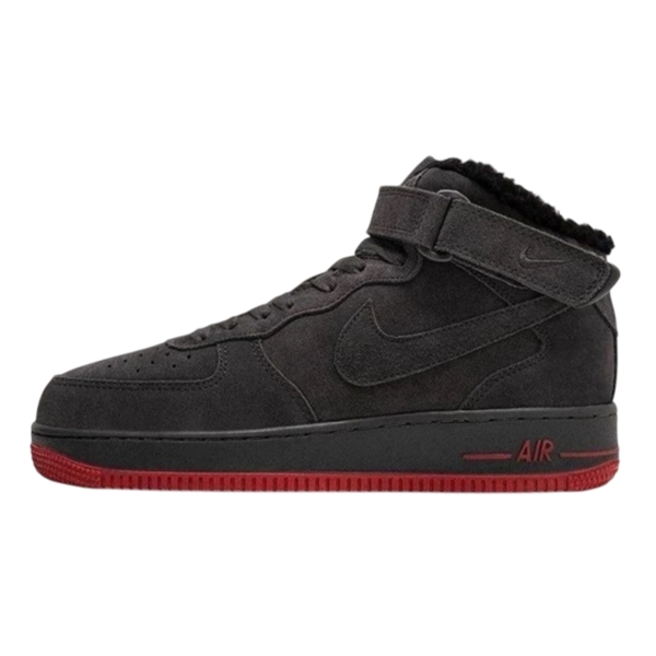 Зимние Nike Air Force 1 Grey Red